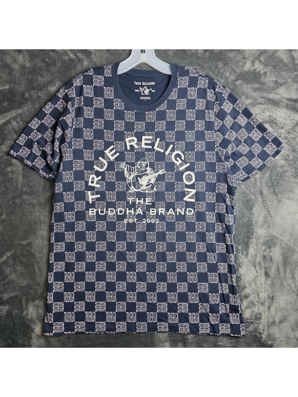 True Religion AOP T-Shirt Mens Sz L.
